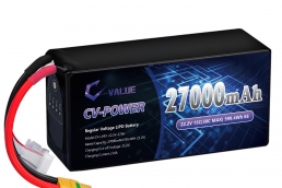 High Energy Density LIPO Battery 6S 22.2V 27Ah